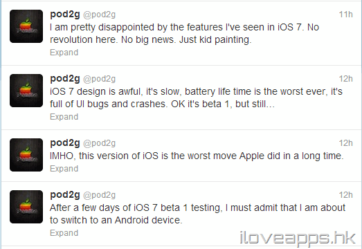 越獄界功臣Pod2g對iOS 7感失望，有意轉投Android的懷抱!