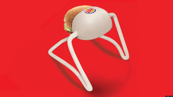 現代懶人餅設計再現！來看看漢堡王的漢堡免持立架……