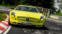 Mercedes-Benz SLS AMG Electric Drive 打破紐伯林賽道的電動車圈速紀錄