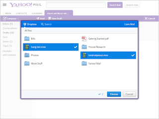 Yahoo Mail 與 DropBox 合作 未來可傳送更大的檔案