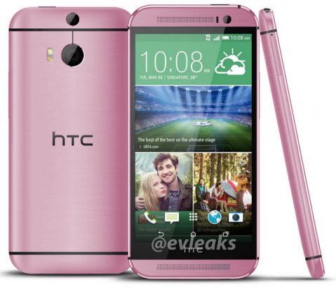瞄準女性市場， HTC One (M8) 粉紅色曝光